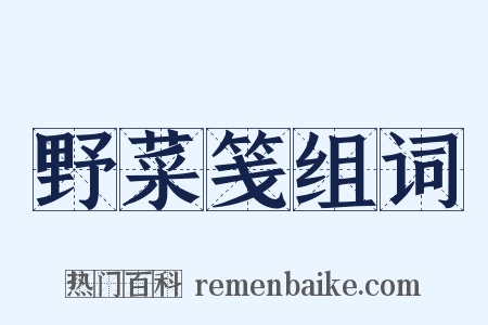 野菜笺组词是什么意思的图片